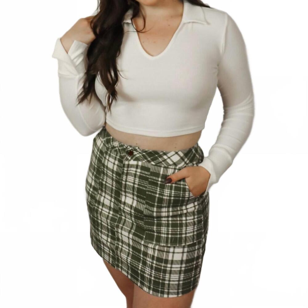 NEW STYLE RACK flora split cuff top in white